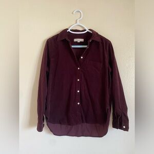 LOFT corduroy button up